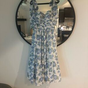 Petal and Pup blue floral dress